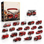 Fire Engine Advent Calendar with 24 Acrylic Vehicle Figures 2026