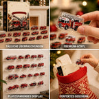 Fire Engine Advent Calendar with 24 Acrylic Vehicle Figures 2026