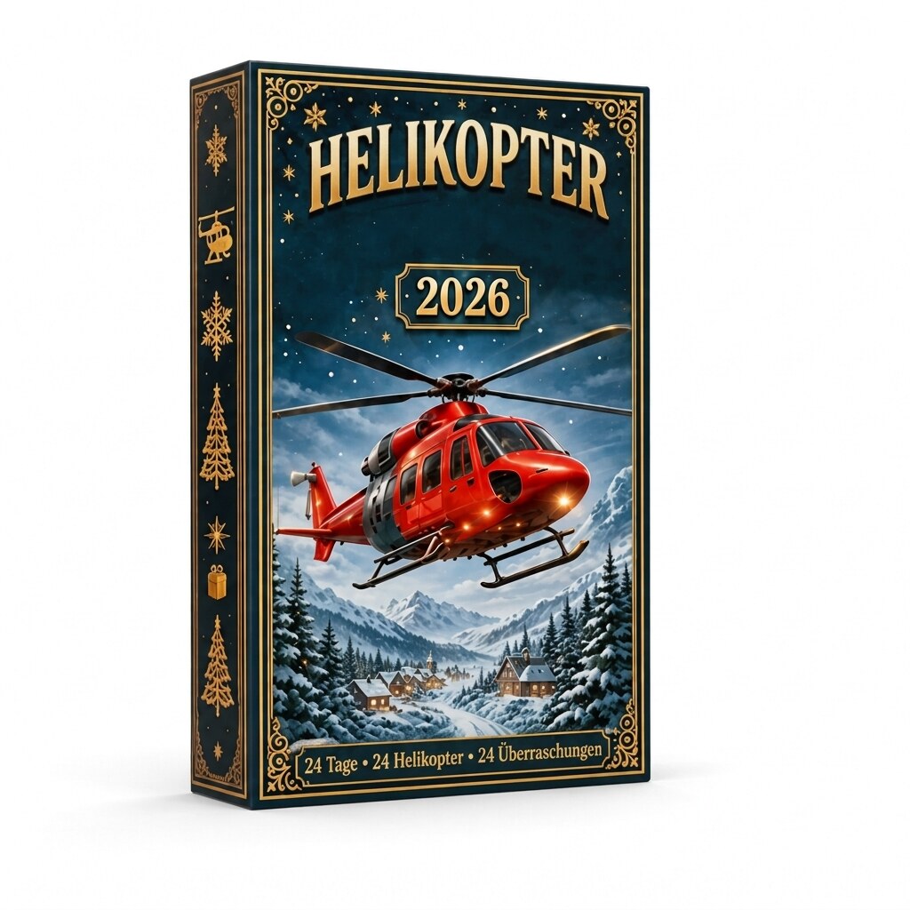 Aircraft Ornament Advent Calendar with 24 Acrylic Pendants 2026