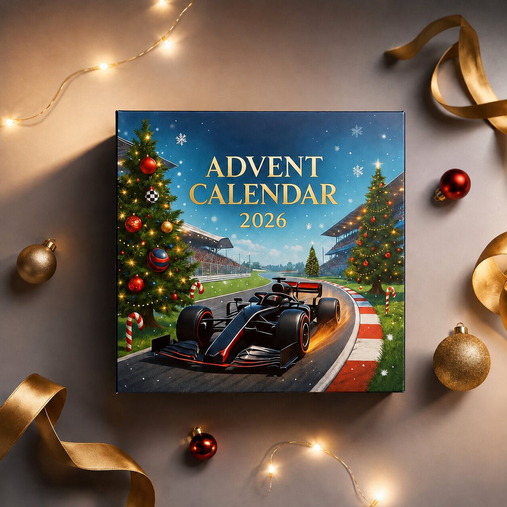 Race Car Advent Calendar with 24 Plastic Racing Motifs, Not Model Cars 2026