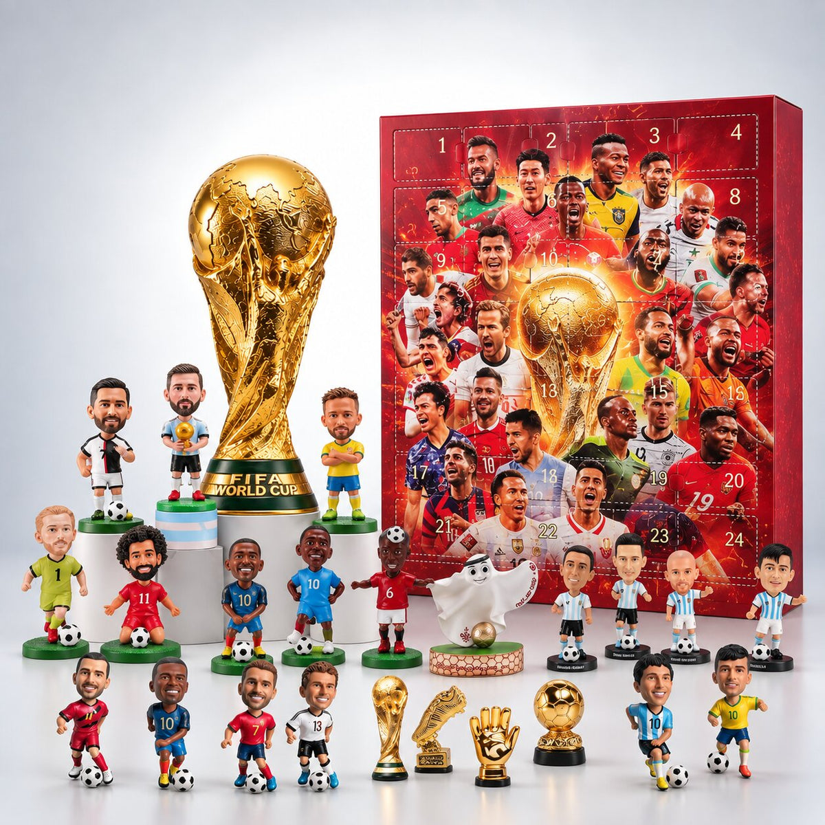 Football Advent Calendar with 24 Small Football Items and Accessories 2026