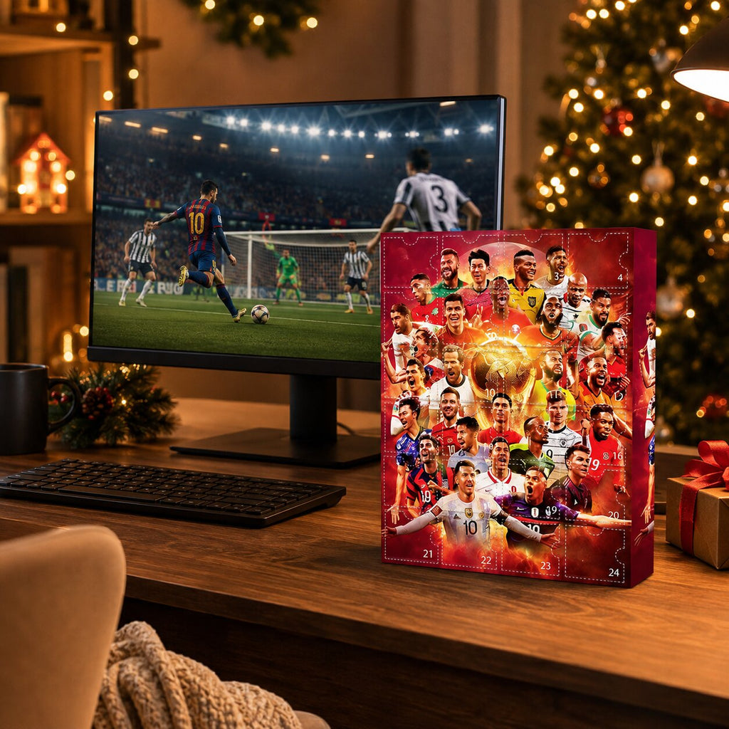 Football Advent Calendar with 24 Small Football Items and Accessories 2026