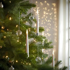Flickering LED Christmas Tree Candles with Remote Control – Dimmable, Timer, Warm White, Battery-Powered Decoration