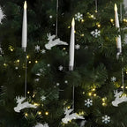 Flickering LED Christmas Tree Candles with Remote Control – Dimmable, Timer, Warm White, Battery-Powered Decoration