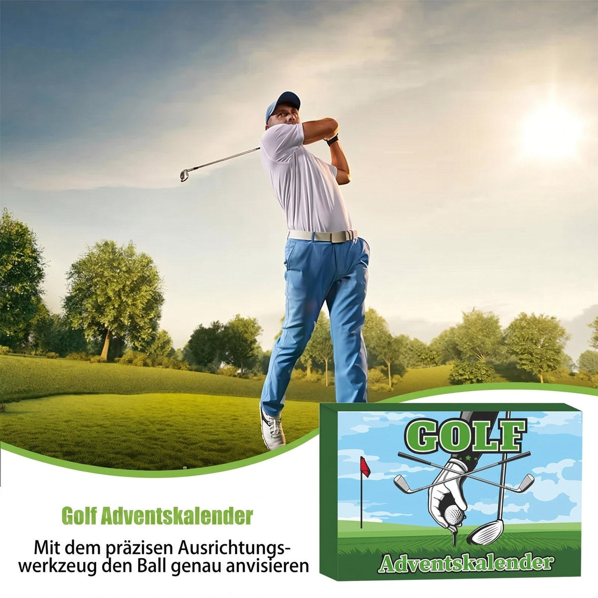 Golf Advent Calendar with 24 Golf Accessories and Towel 2026