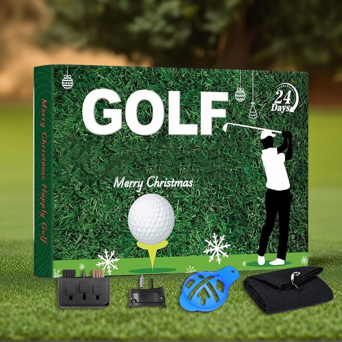 Golf Advent Calendar with 24 Golf Accessories, Balls, Tees and Tools 2026