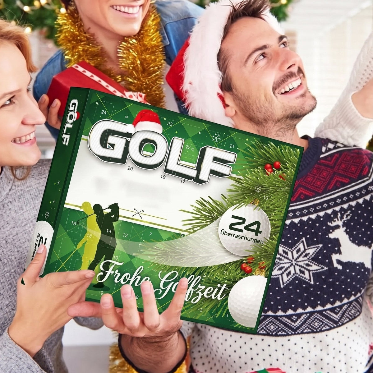 Golf Advent Calendar with 24 Golf Items, Balls, Tees and Alignment Tool 2026