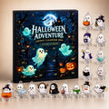 Halloween Countdown Calendar with 24 Flat Plastic Ghost Figures 2026