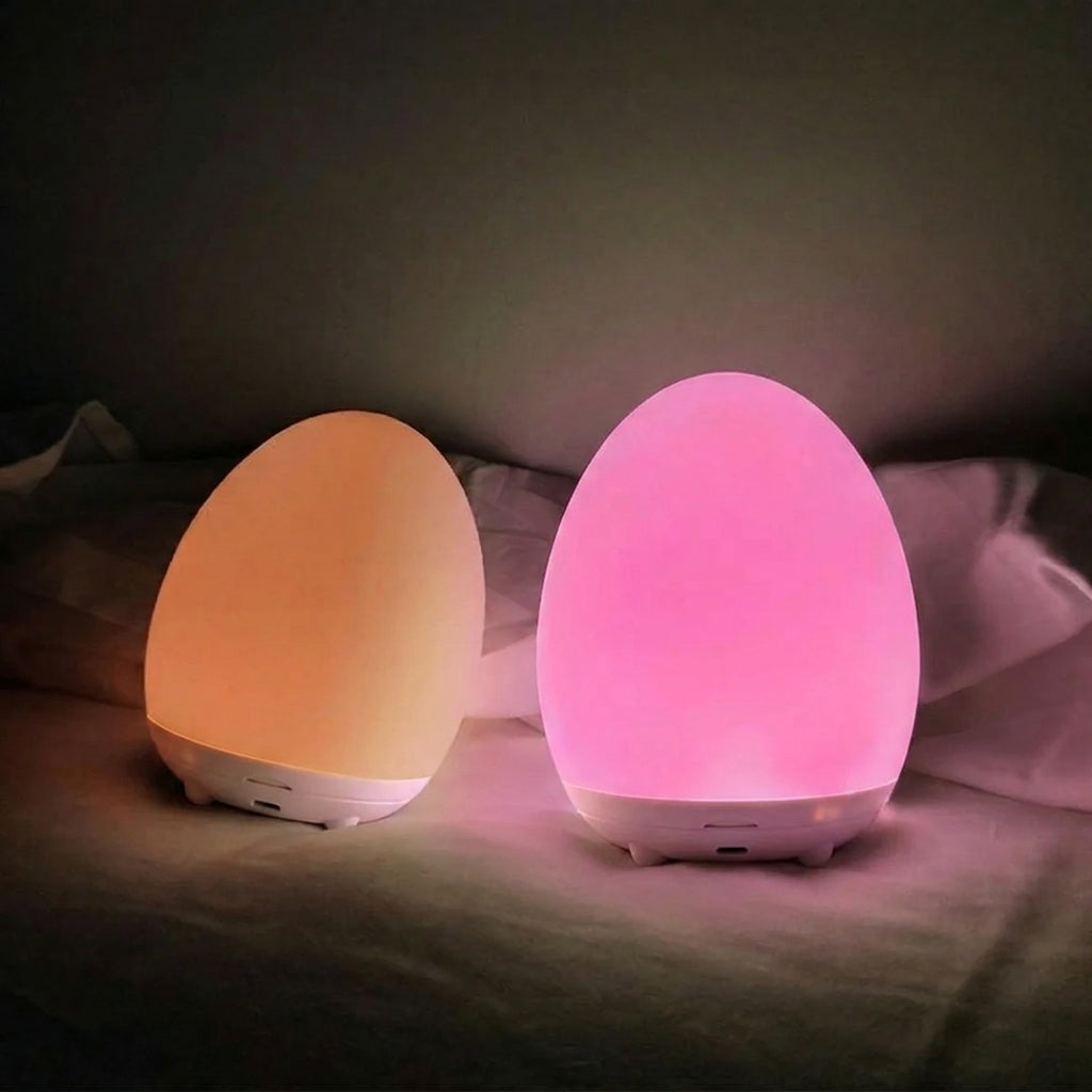 Touch Night Light with RGB Colours & Warm White – Dimmable LED Table Lamp, 100-Hour Battery, Rechargeable for Nursery & Bedroom