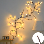 LED Ice Blossom String Lights, 160 cm – 18 Branches, 72 LEDs, USB Fairy Lights for Living Room, Bedroom & Party Decoration
