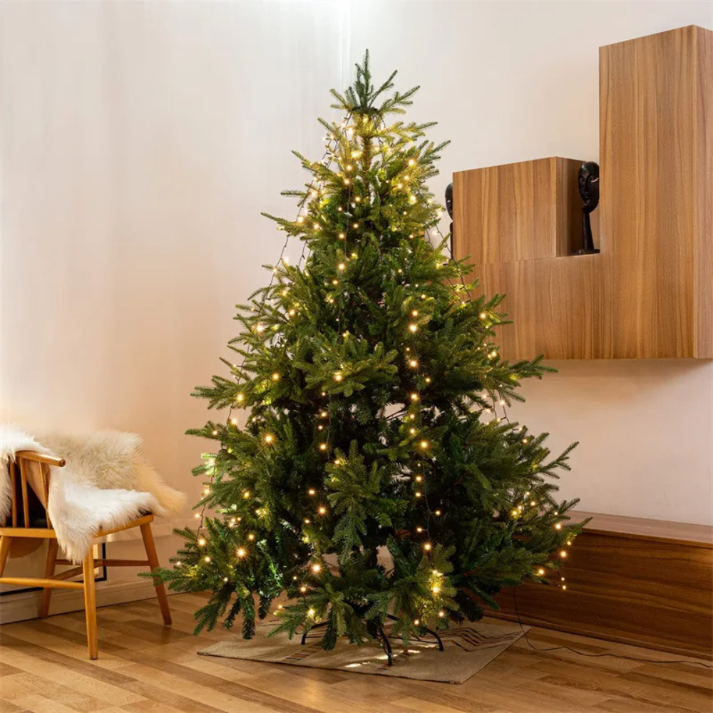 LED Waterfall Christmas Tree Lights – Dimmable Hanging Light Curtain with Remote Control & Timer for the Holidays