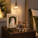 Cat Ornament Advent Calendar with 24 Flat Acrylic-Style Cat Decorations 2026