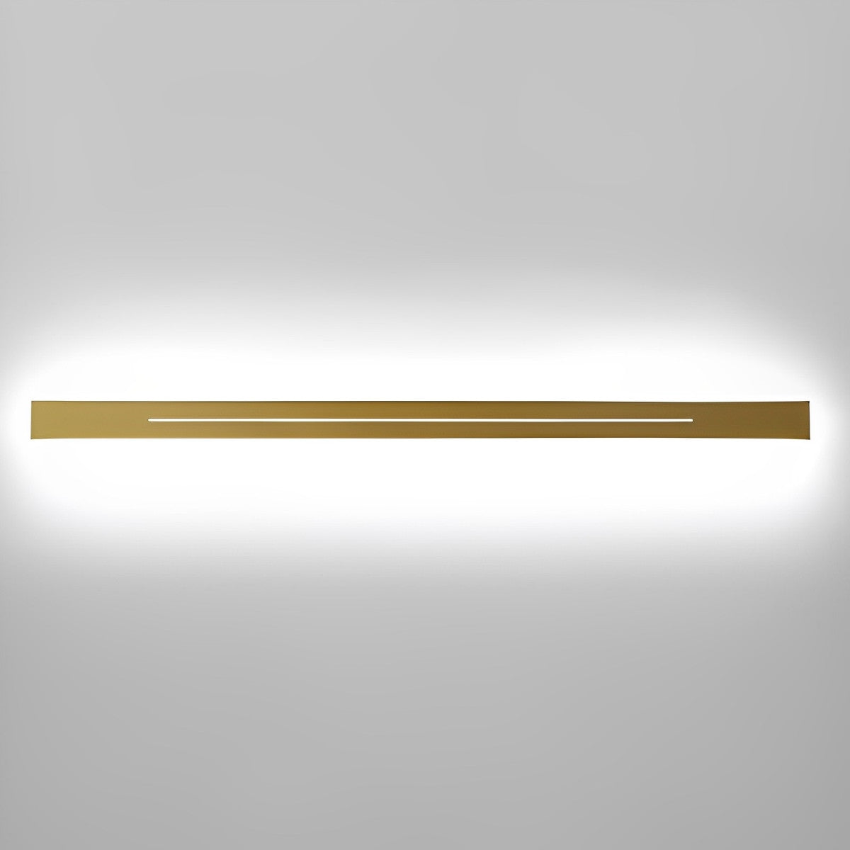 Linear LED Strip Wall Light – Black Iron & Acrylic, 60–120 cm, 3 Colour Modes, Minimalist Mirror Accent for Living Room & Bedroom