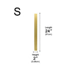 Linear LED Strip Wall Light – Black Iron & Acrylic, 60–120 cm, 3 Colour Modes, Minimalist Mirror Accent for Living Room & Bedroom