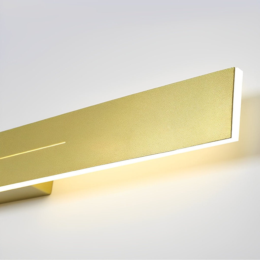 Linear LED Strip Wall Light – Black Iron & Acrylic, 60–120 cm, 3 Colour Modes, Minimalist Mirror Accent for Living Room & Bedroom