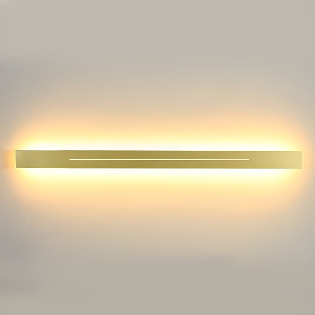 Linear LED Strip Wall Light – Black Iron & Acrylic, 60–120 cm, 3 Colour Modes, Minimalist Mirror Accent for Living Room & Bedroom