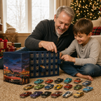 Motrella | Car Advent Calendar with 24 Miniature Classic American-Style Cars