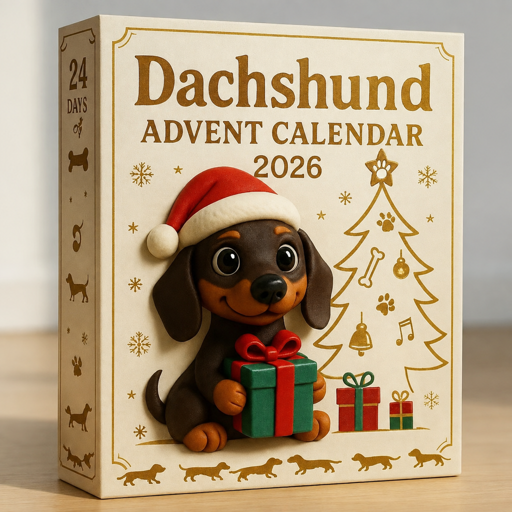 Dachsino | Dachshund Figure Advent Calendar with 24 Collectible Figures