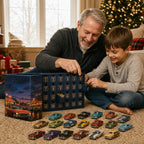 Motrella | Car Advent Calendar with 24 Miniature Classic American-Style Cars