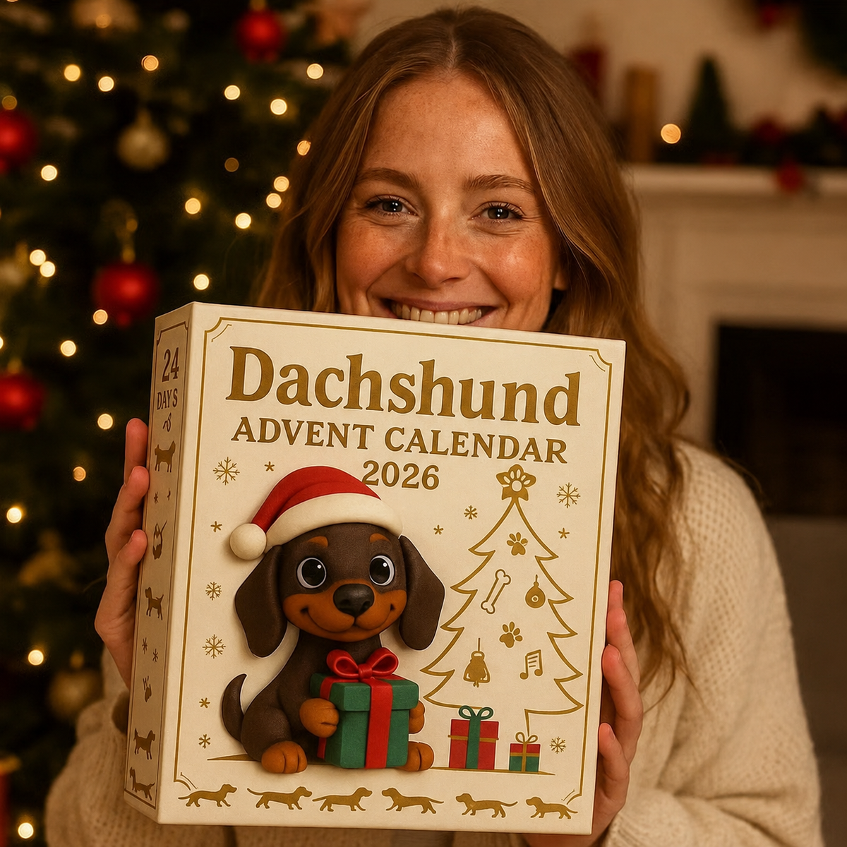 Dachsino | Dachshund Figure Advent Calendar with 24 Collectible Figures
