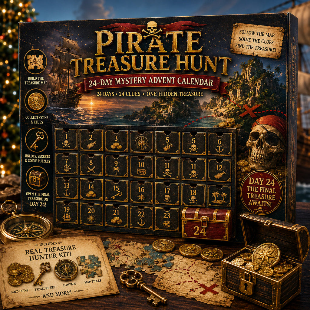Mystery Puzzle Advent Calendar with 24 Daily Clues and Tasks, 6 Stories 2026