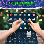 Mineral Advent Calendar with 24 Natural Stones for Collectors 2026