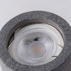 Concrete Surface-Mounted Spotlight – Grey GU10 LED Ceiling Light, Industrial Minimalist for Living Room, Bedroom & Kitchen
