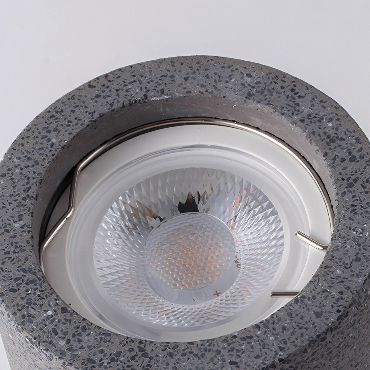 Concrete Surface-Mounted Spotlight – Grey GU10 LED Ceiling Light, Industrial Minimalist for Living Room, Bedroom & Kitchen