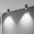 Concrete Surface-Mounted Spotlight – Grey GU10 LED Ceiling Light, Industrial Minimalist for Living Room, Bedroom & Kitchen