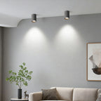 Concrete Surface-Mounted Spotlight – Grey GU10 LED Ceiling Light, Industrial Minimalist for Living Room, Bedroom & Kitchen