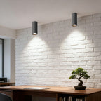 Concrete Surface-Mounted Spotlight – Grey GU10 LED Ceiling Light, Industrial Minimalist for Living Room, Bedroom & Kitchen
