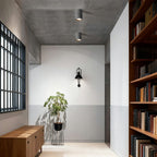 Concrete Surface-Mounted Spotlight – Grey GU10 LED Ceiling Light, Industrial Minimalist for Living Room, Bedroom & Kitchen