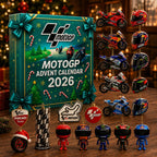 Motorbike Advent Calendar with 24 Mini Racing Bikes, Helmets and Accessories 2026