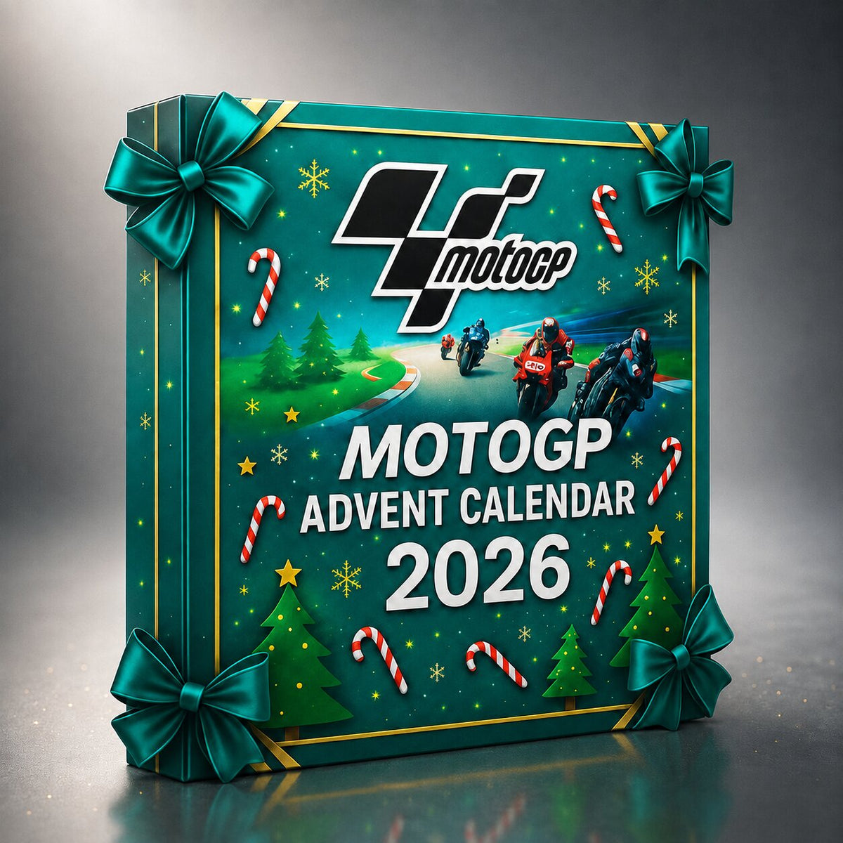 Motorbike Advent Calendar with 24 Mini Racing Bikes, Helmets and Accessories 2026