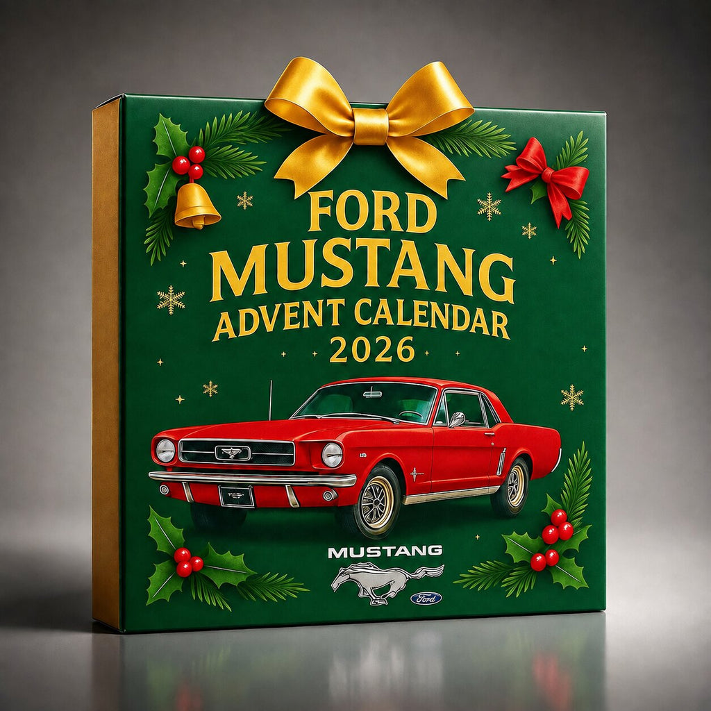 Muscle Car Themed Advent Calendar with 24 Mini Car Items and Accessories 2026