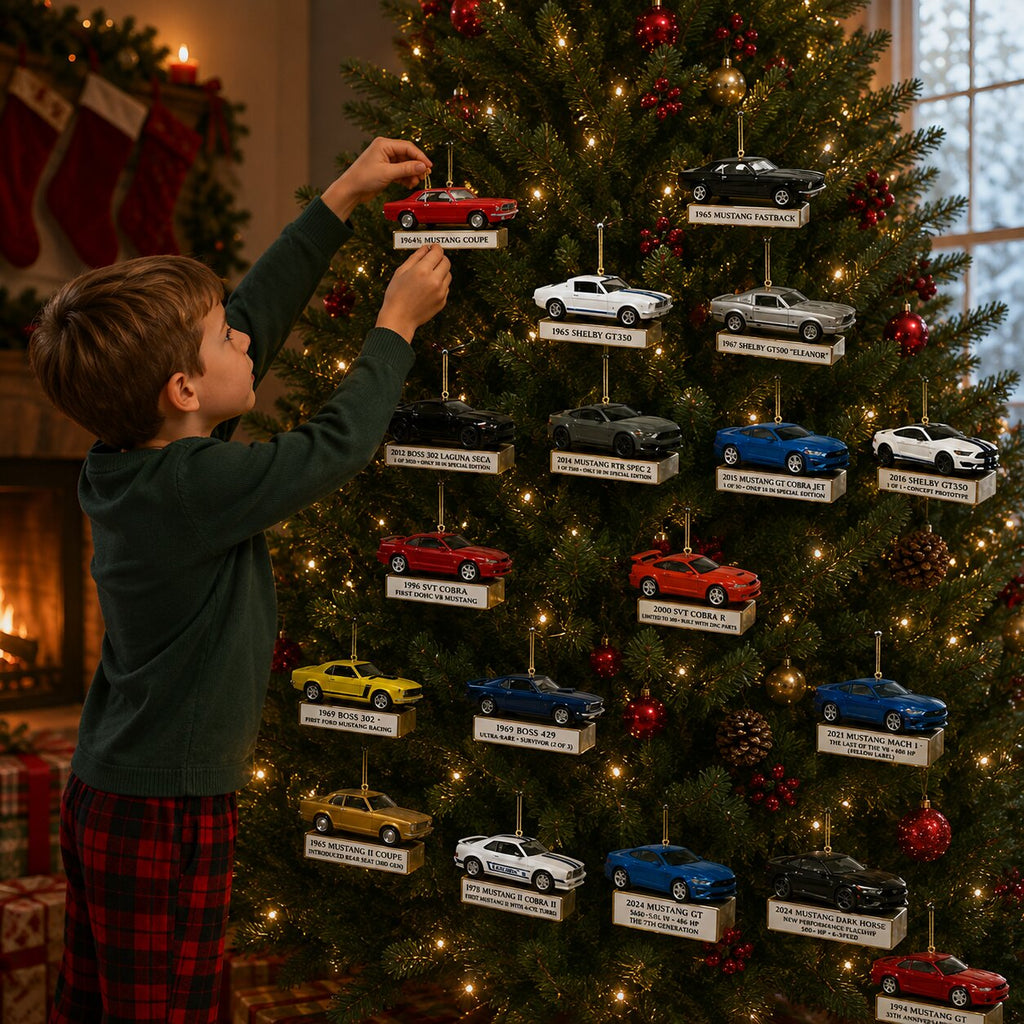 Muscle Car Themed Advent Calendar with 24 Mini Car Items and Accessories 2026