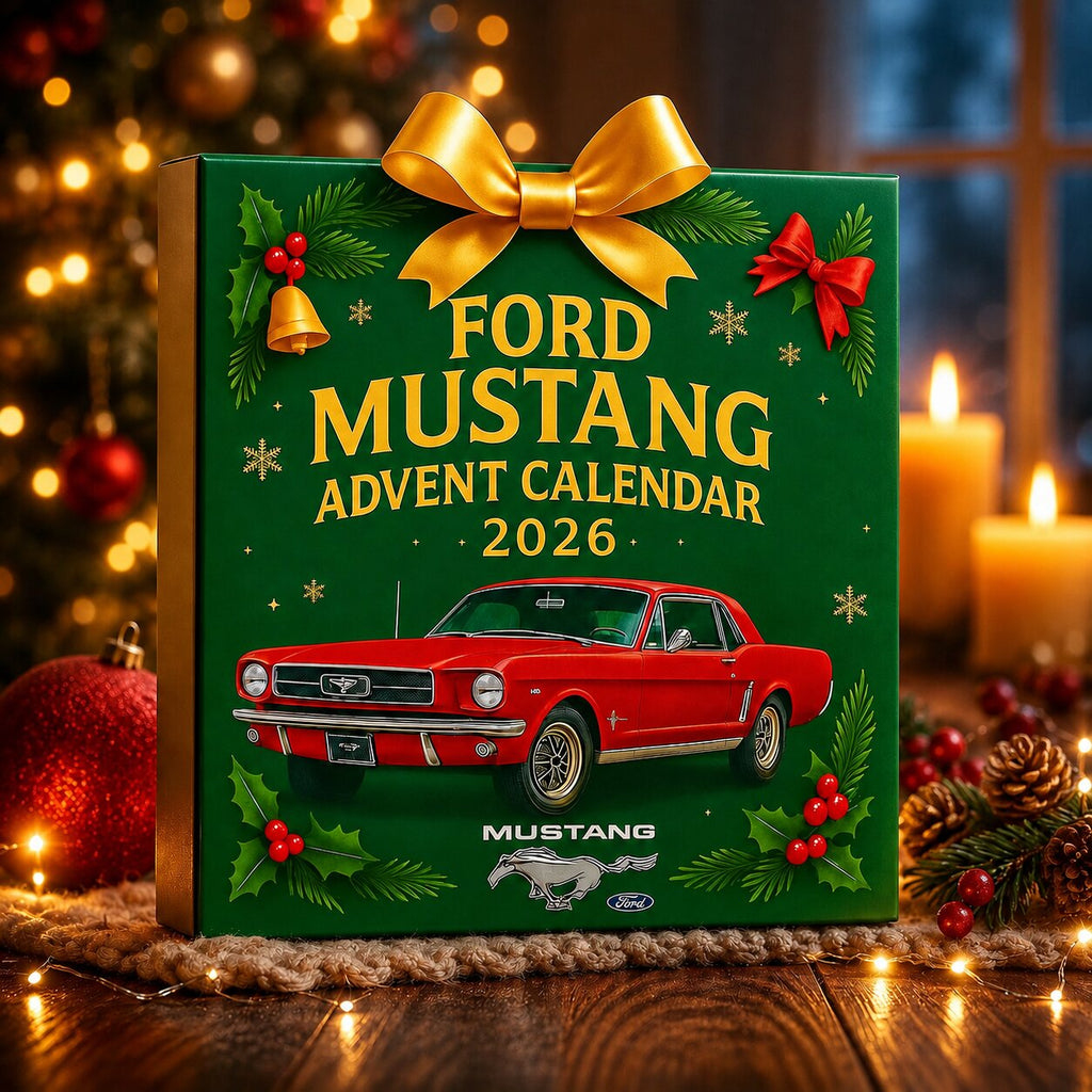 Muscle Car Themed Advent Calendar with 24 Mini Car Items and Accessories 2026