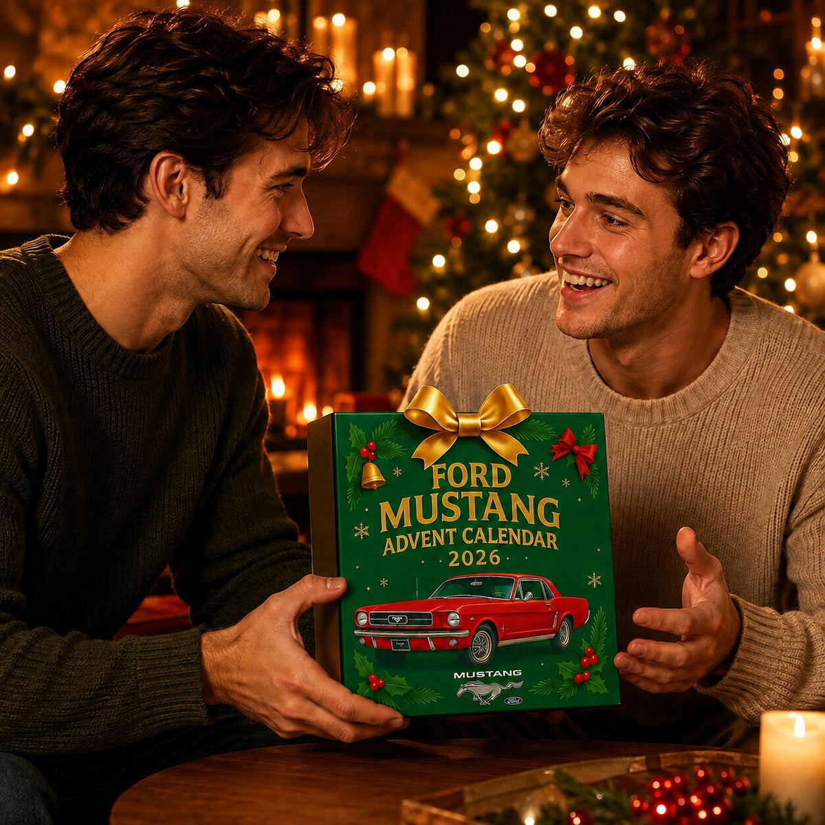 Muscle Car Themed Advent Calendar with 24 Mini Car Items and Accessories 2026