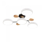 Modern Ceiling Light with Wooden Details – LED Design Lamp for Living Room & Bedroom