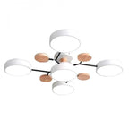 Modern Ceiling Light with Wooden Details – LED Design Lamp for Living Room & Bedroom