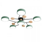 Modern Ceiling Light with Wooden Details – LED Design Lamp for Living Room & Bedroom