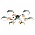 Modern Ceiling Light with Wooden Details – LED Design Lamp for Living Room & Bedroom