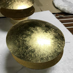 Eclipse Wall Light in Iron & Copper Gold – Artistic Decorative Moon Lamp for Living Room, Bedroom & Hallway