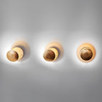 Eclipse Wall Light in Iron & Copper Gold – Artistic Decorative Moon Lamp for Living Room, Bedroom & Hallway