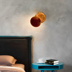 Eclipse Wall Light in Iron & Copper Gold – Artistic Decorative Moon Lamp for Living Room, Bedroom & Hallway