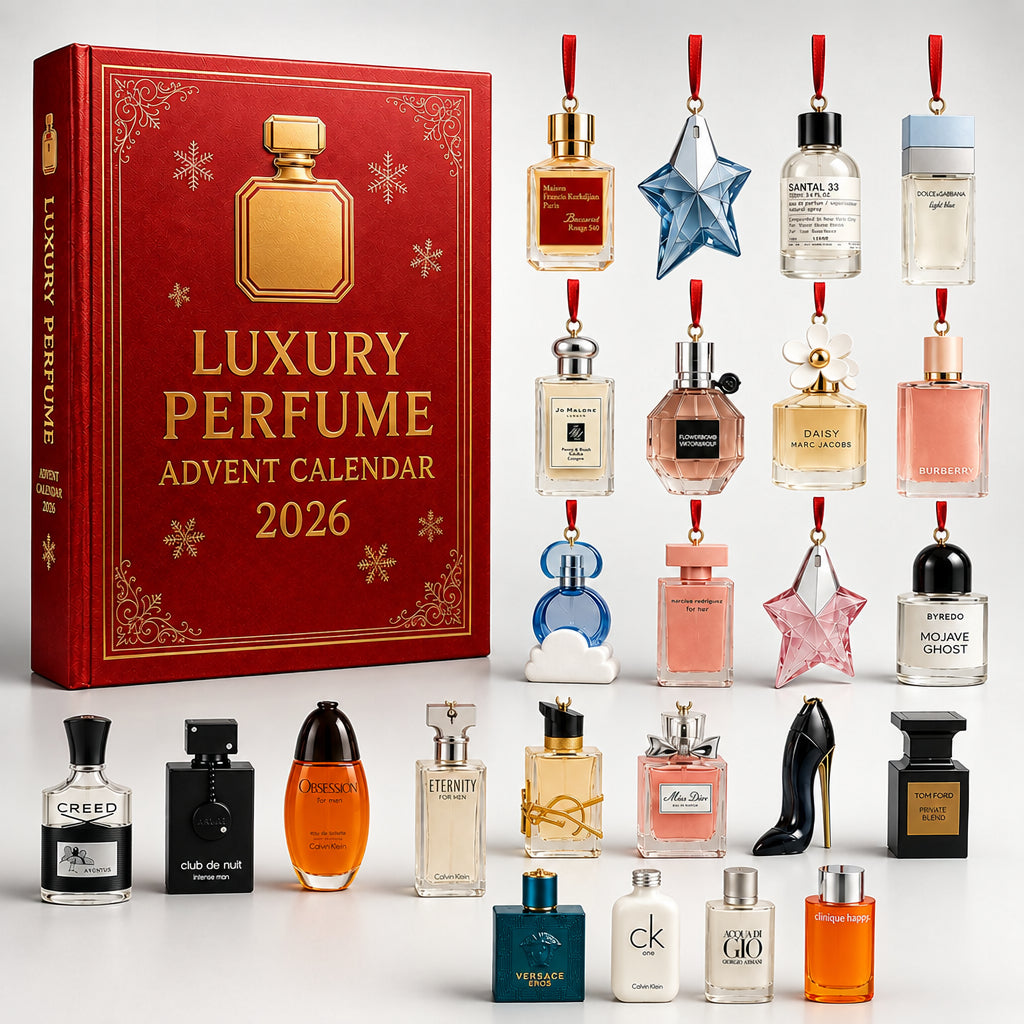 Perfume-Themed Advent Calendar with 24 Acrylic Pendants, No Fragrance 2026