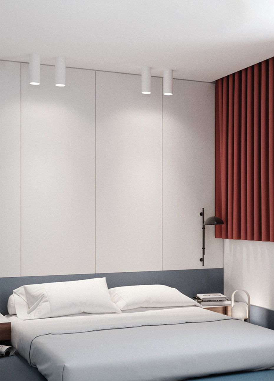 Surface-Mounted LED COB Downlight – Modern Ceiling Light, 75–400 mm, for Living Room & Kitchen