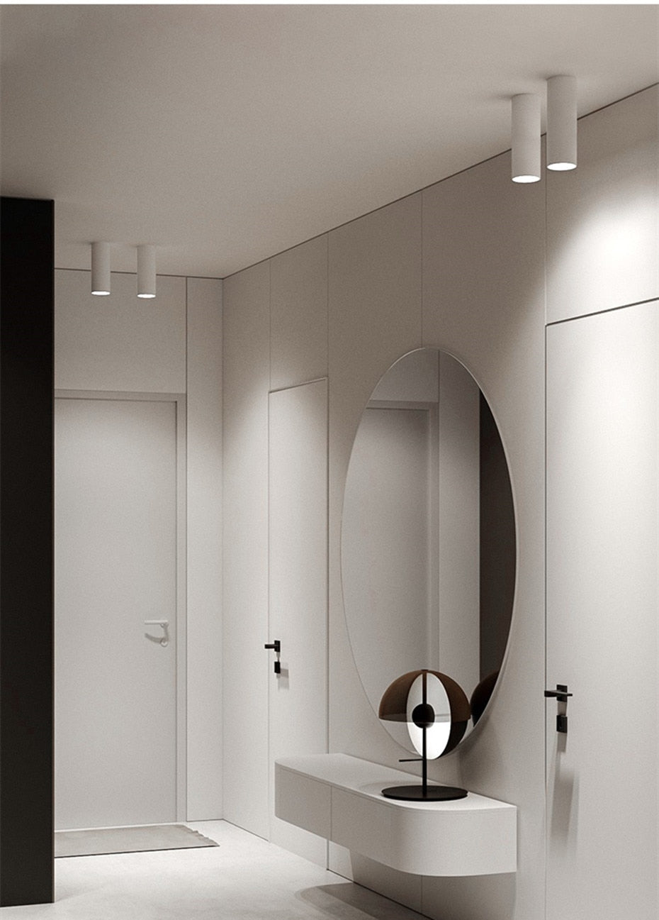 Surface-Mounted LED COB Downlight – Modern Ceiling Light, 75–400 mm, for Living Room & Kitchen