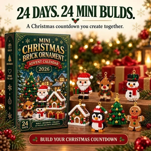 Christmas Ornament Building Advent Calendar with 24 Mini Build Projects 2026