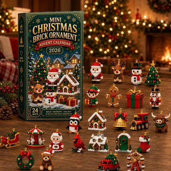 Christmas Ornament Building Advent Calendar with 24 Mini Build Projects 2026
